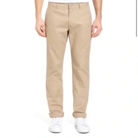 Bonobos Men’s Straight Fit Washed Chinos in True Khaki 35x32 - Picture 1 of 8